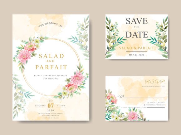 Download Beautiful Floral Wedding Invitations - Invitations Collection