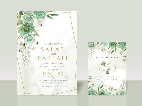 Download Greenery Floral Wedding Invitations Card - Invitations Collection